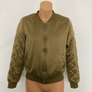 Love Tree Olive Green Bomber Jacket